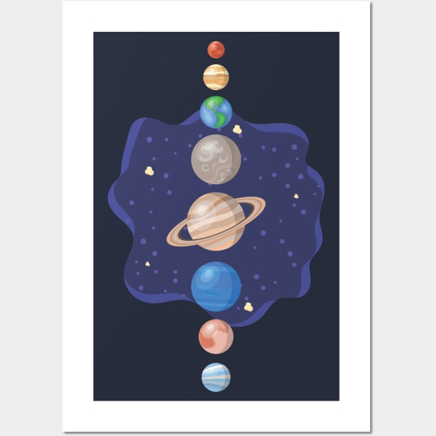 Solar System Wall Art by cInox